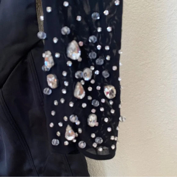HOUSE OF CB 'Anastasia' Black Crystallised Corset Dress NWOT size L - Picture 7 of 11